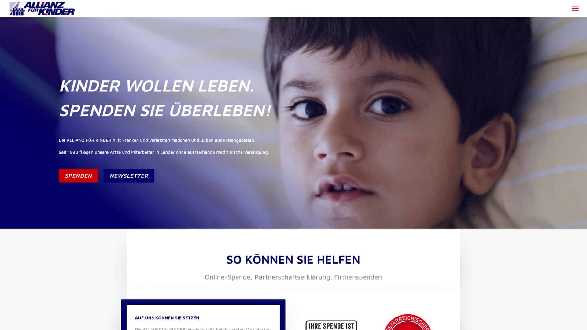 Allianz für Kinder - Website-Relaunch by zacweb.net